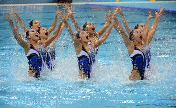 synchronized swimming