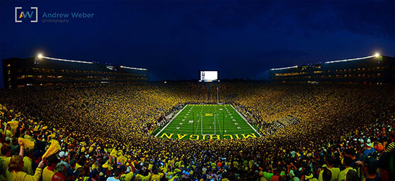 Notre Dame vs Michigan Under the Lights Part II - by Andrew Weber - The
