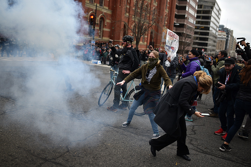 Covering The Inauguration Day Protests In Washington D C By C S